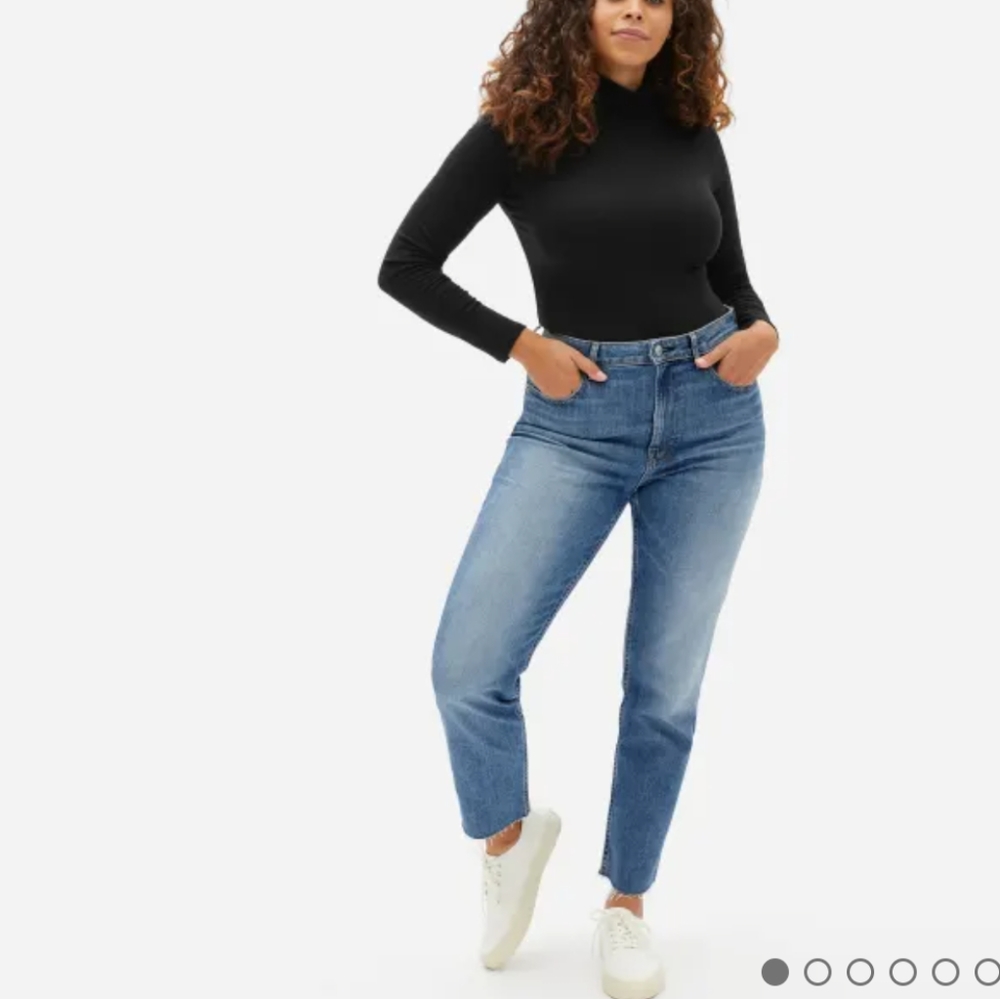 Everlane The Cheeky Jean Raw Hem Denim